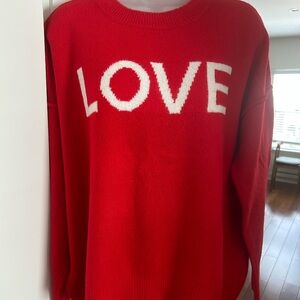 Red LOVE Sweater